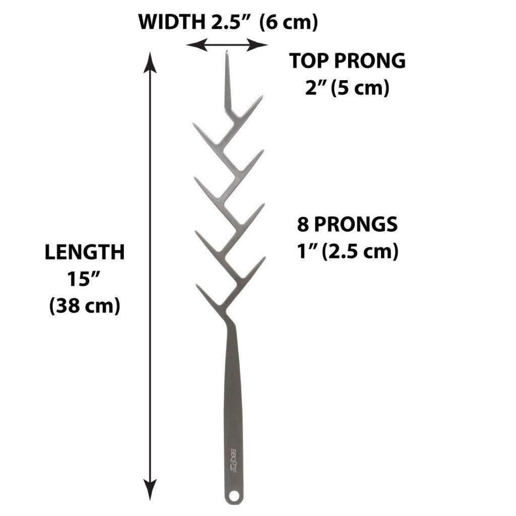 BBQ Croc Zig Zag Stainless Steel Skewers