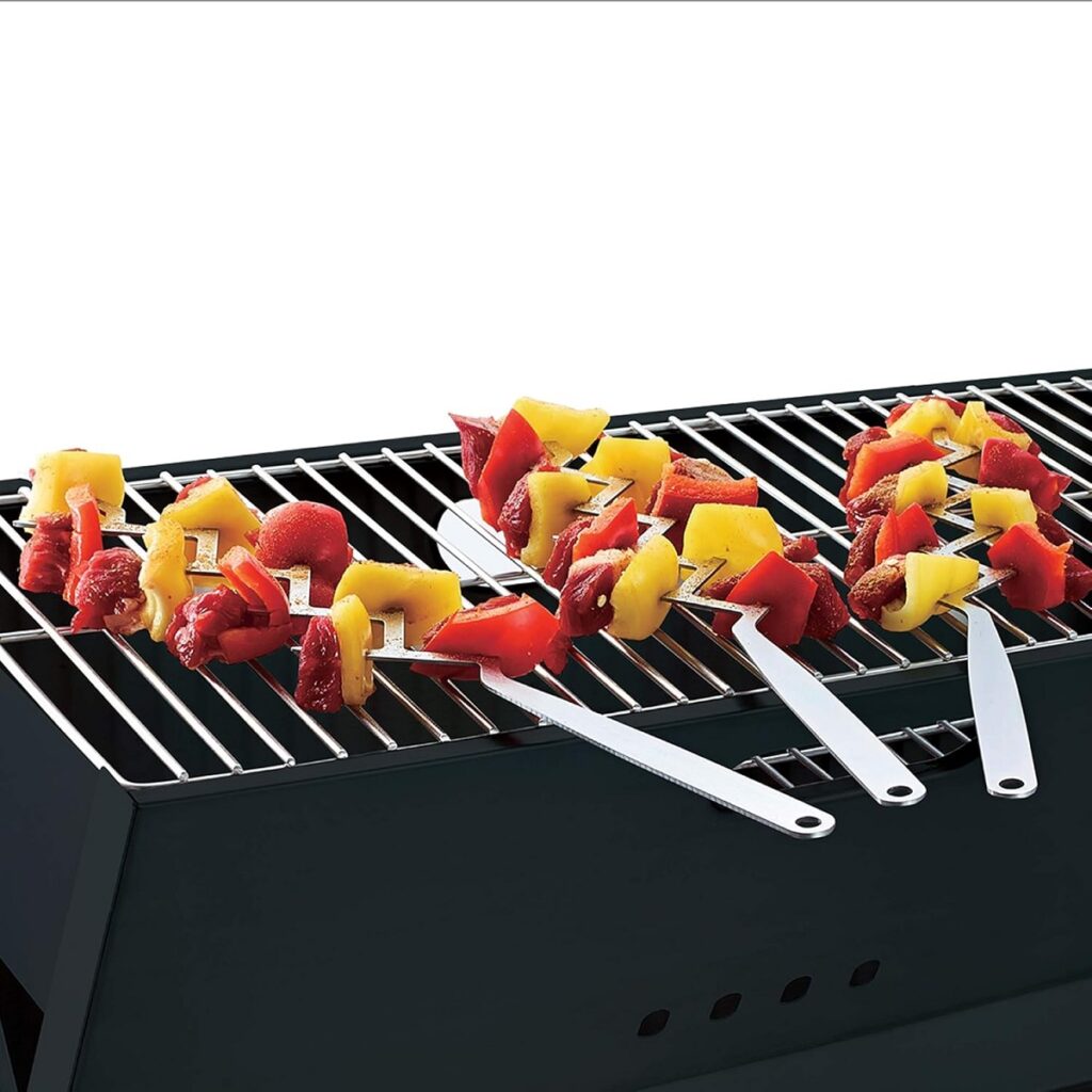 BBQ Croc Zig Zag Stainless Steel Skewers