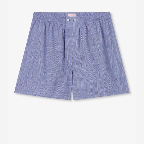 Derek Rose Felsted 3 Cotton Classic Fit Boxers - Mid Blue