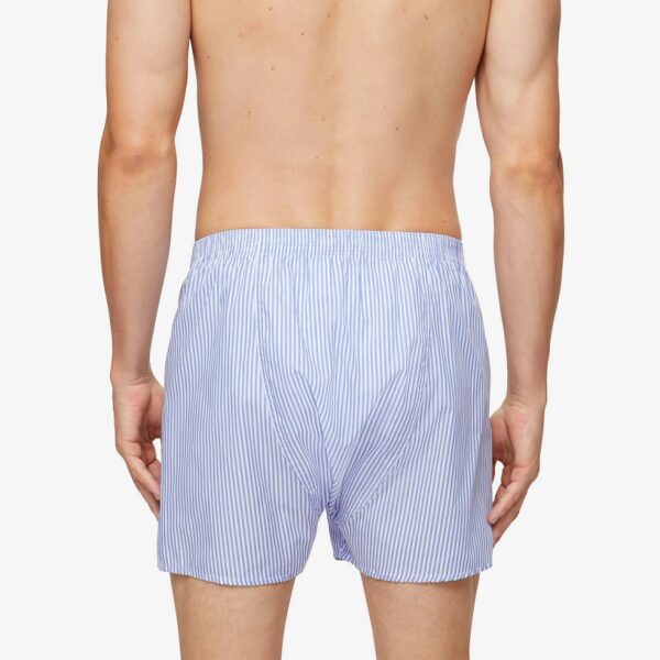 Derek Rose James Cotton Classic Fit Boxers - Light Blue