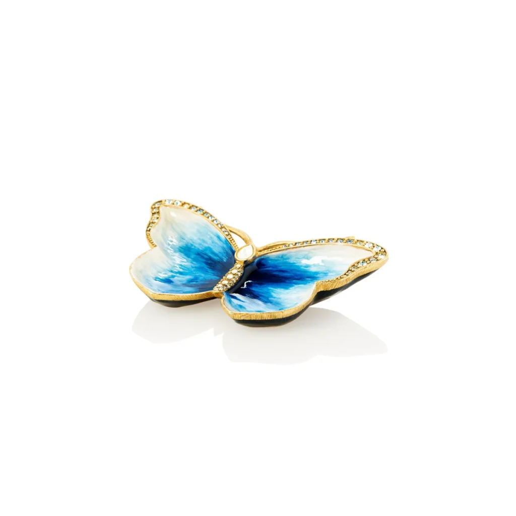 Jay Strongwater Juliet Butterfly Trinket Tray