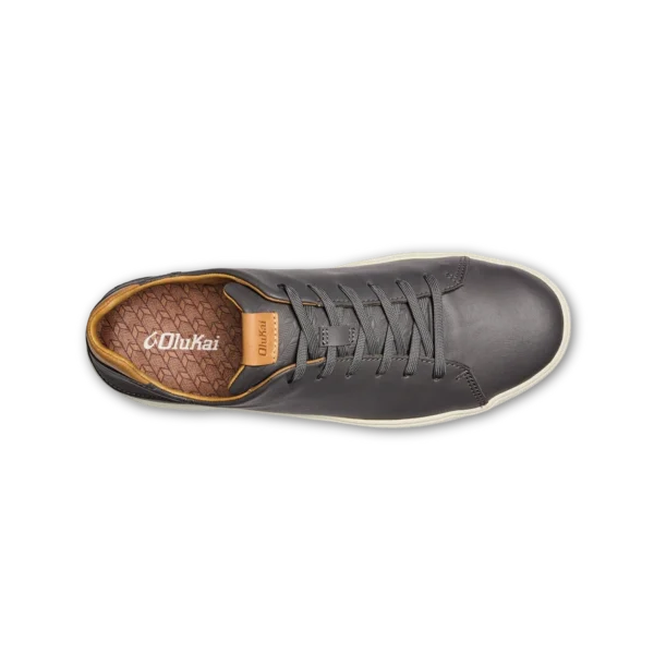 Olukai Lae‘ahi Lī ‘Ili Men’s Waterproof Leather Sneakers - Stone3