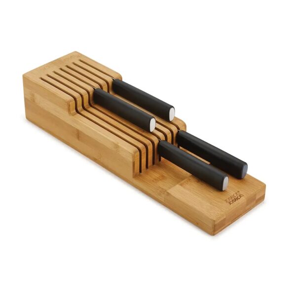 Joseph Joseph Drawerstore 2-Tier Bamboo Knife Organizer