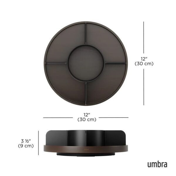 Umbra Bellwood Lazy Susan - Black-Walnut