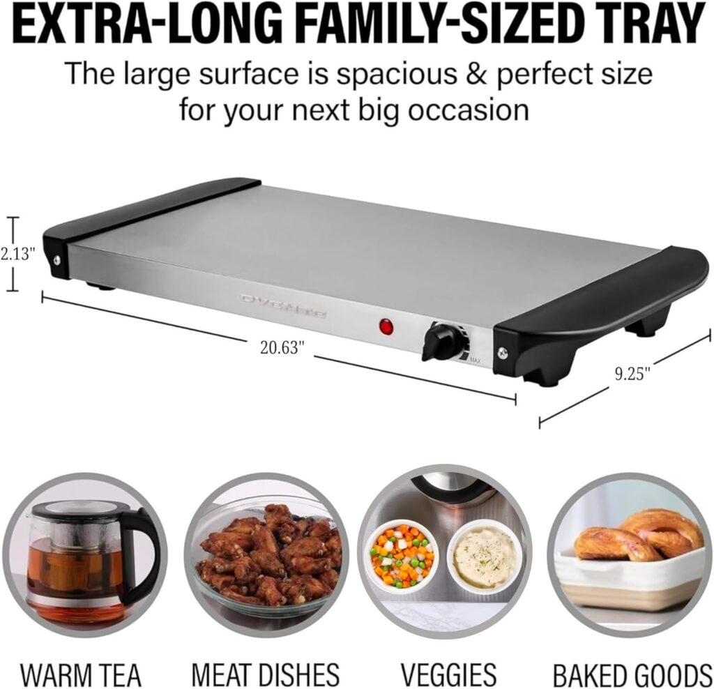 Ovente Electric Warming Tray