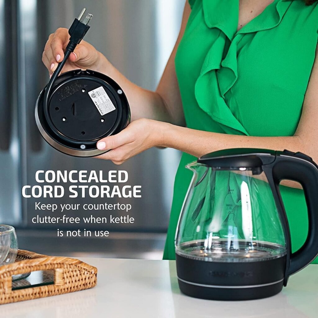 Ovente Electric Kettle 1.5L - Black