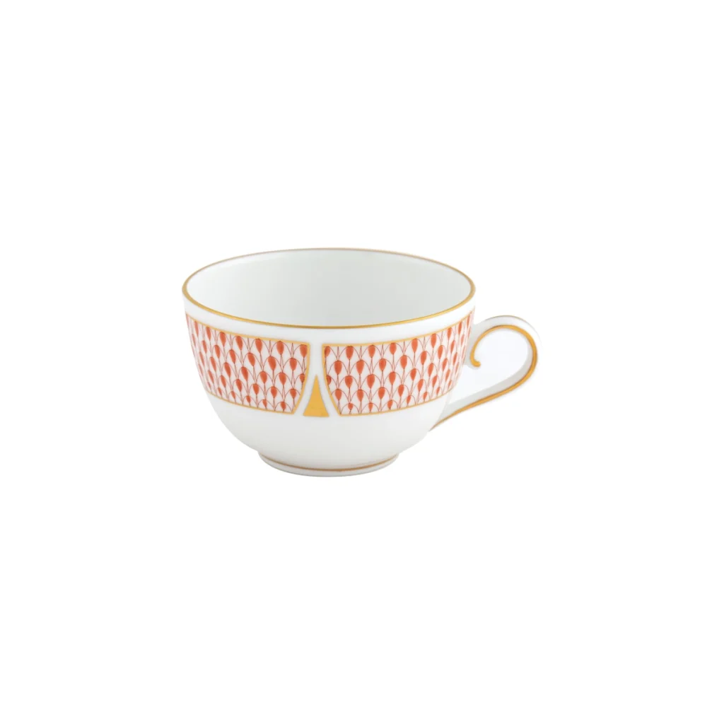Herend Art Deco Teacup - Rust