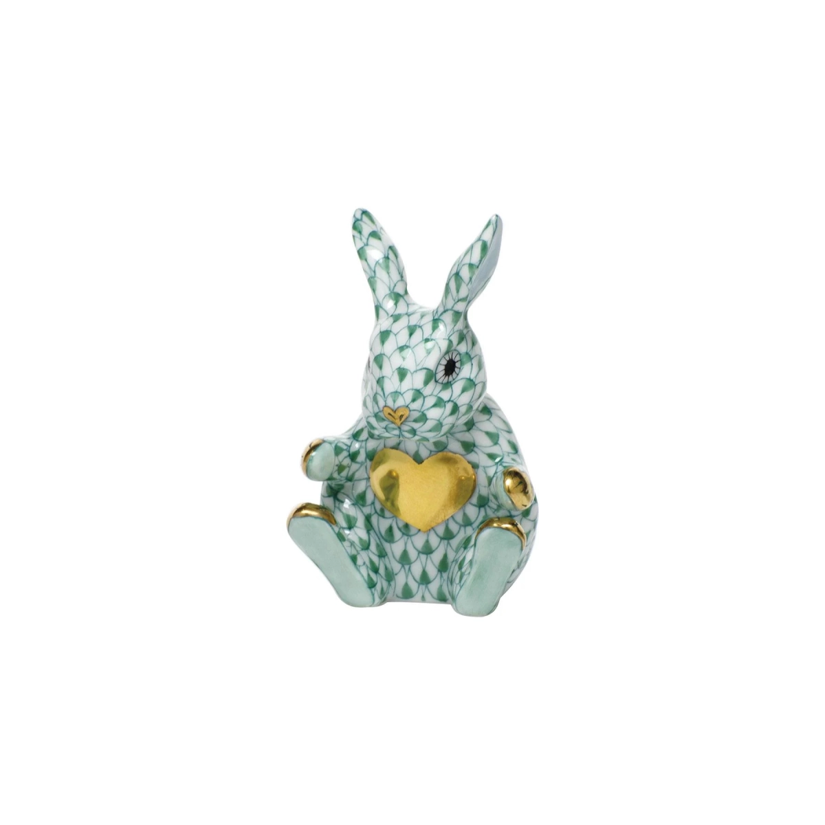 Herend Sweetheart Bunny - Green