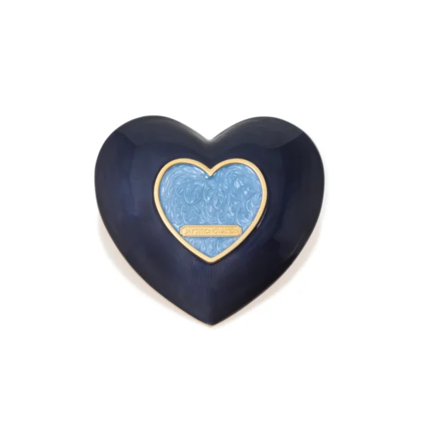 Jay Strongwater Aria Floral Heart Trinket Tray - Blue2