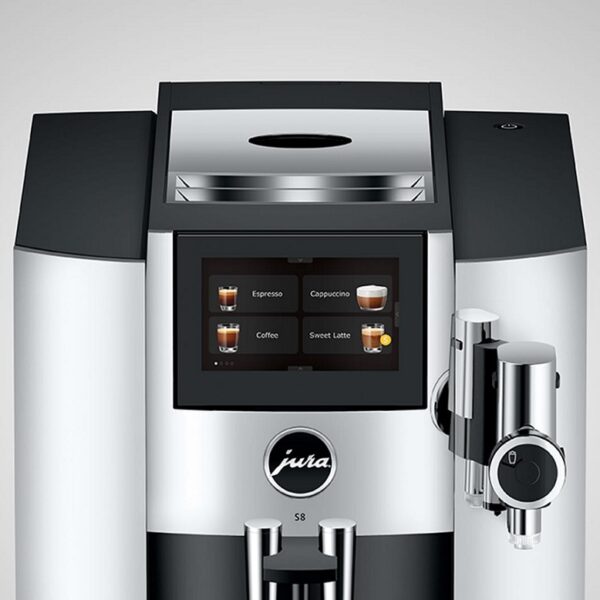Jura S8 Super Automatic Espresso Machine - Chrome