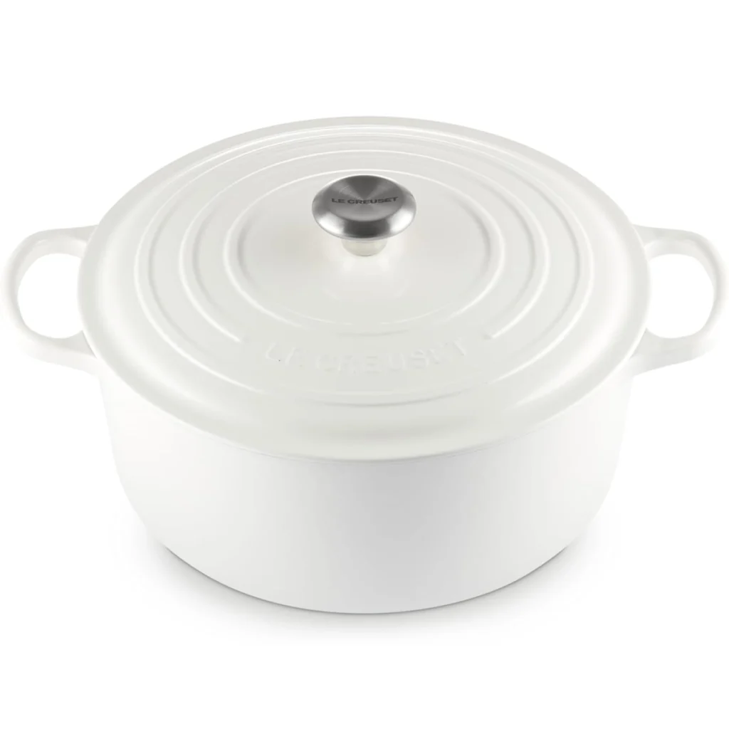 Le Creuset 9 Qt Signature Round Dutch Oven - White
