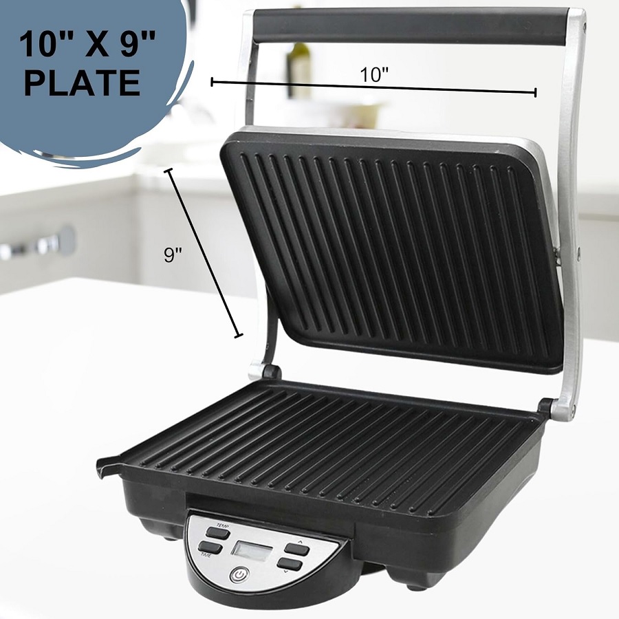Ovente 3 in 1 Electric Sandwich Maker, Panini Press Grill and Waffle Iron Set - Thumbnail 4