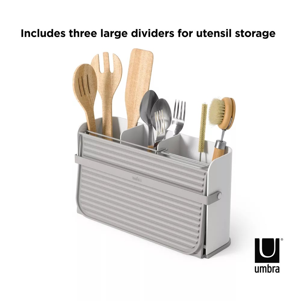 Umbra Sling Folding Dishrack - White