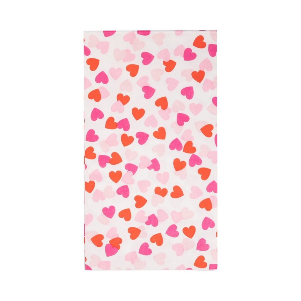 Scattered Hearts Guest Paper Napkins