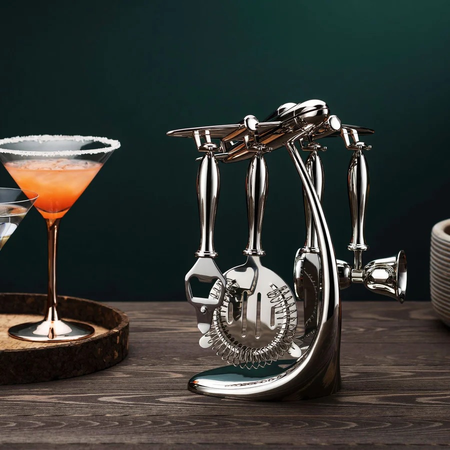 Godinger Airplane 5 Piece Bar Tool Set