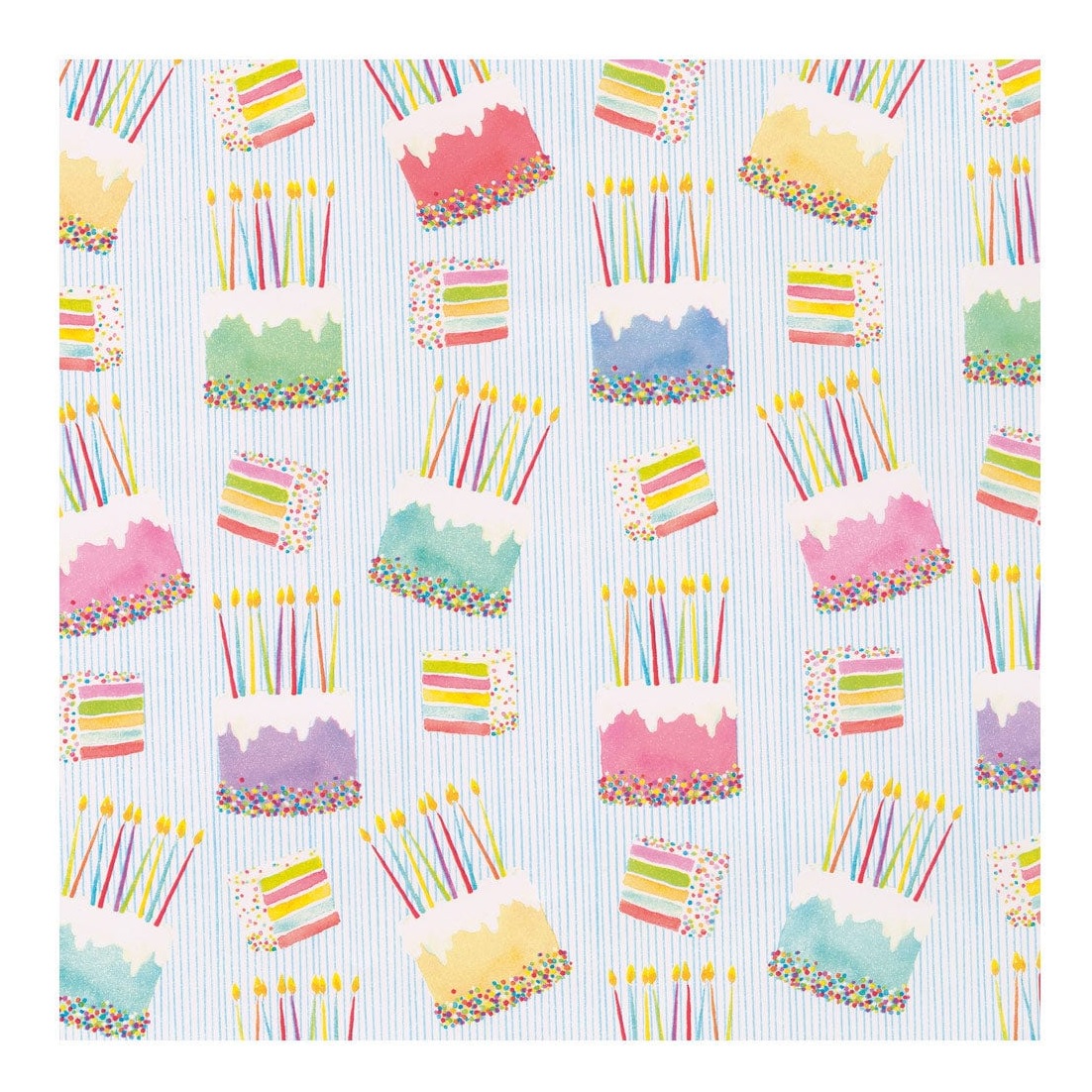 Caspari Birthday Cake Gift Wrap