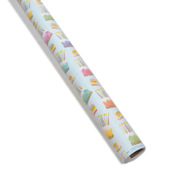 Caspari Birthday Cake Gift Wrapping Paper