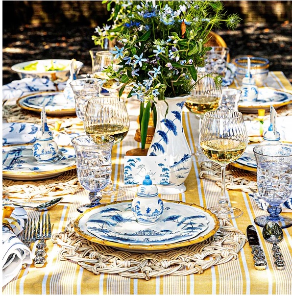 Juliska Country Estate Place Card Holder Set/4 - Delft Blue