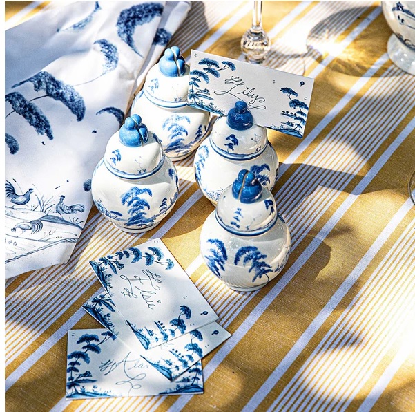 Juliska Country Estate Place Card Holder Set/4 - Delft Blue