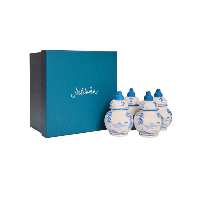 Juliska Country Estate Place Card Holder Set/4 - Delft Blue
