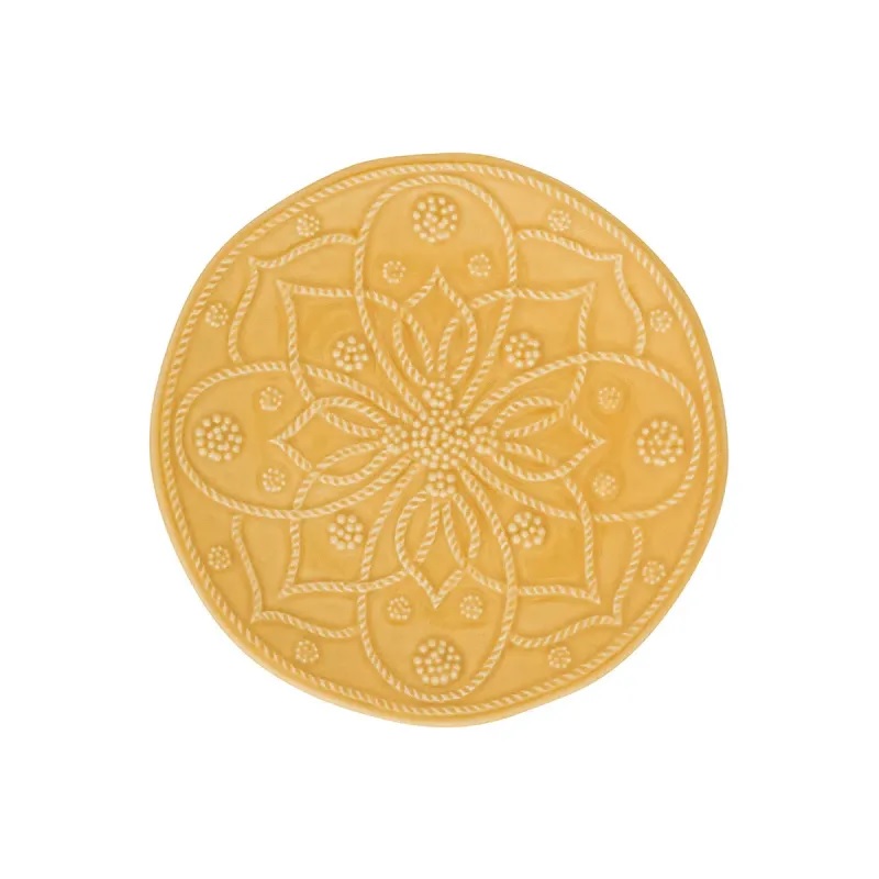 Juliska Jardins Du Monde Side/Cocktail Plate Assorted Set/4 - Daffodil