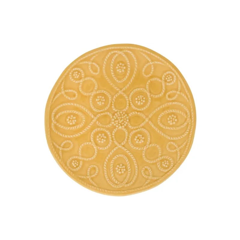 Juliska Jardins Du Monde Side/Cocktail Plate Assorted Set/4 - Daffodil