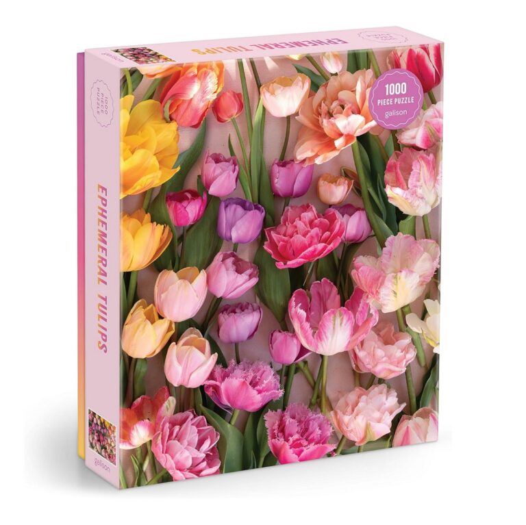 Galison Ephemeral Tulips Puzzle – 1000 Teile Mit Tulpen-Fotografie Von Christine Chitnis | Frühlingshafte Motivpuzzle Zum Entspannen