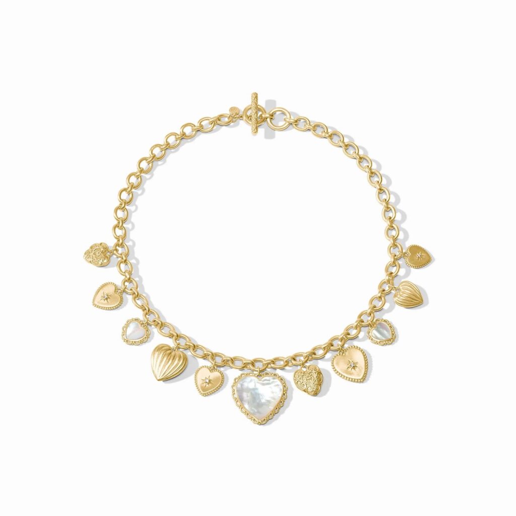 Julie Vos Heart Charm Necklace