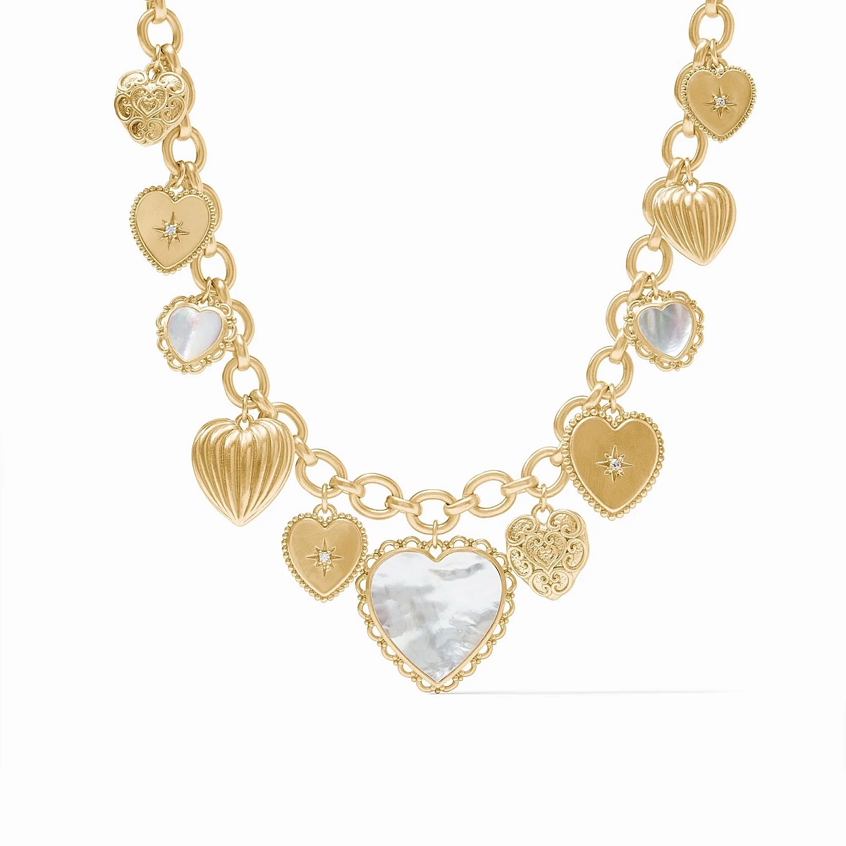 Julie Vos Heart Charm Necklace