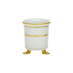Herend Connect the Dots Mini Cachepot with Feet - Gold