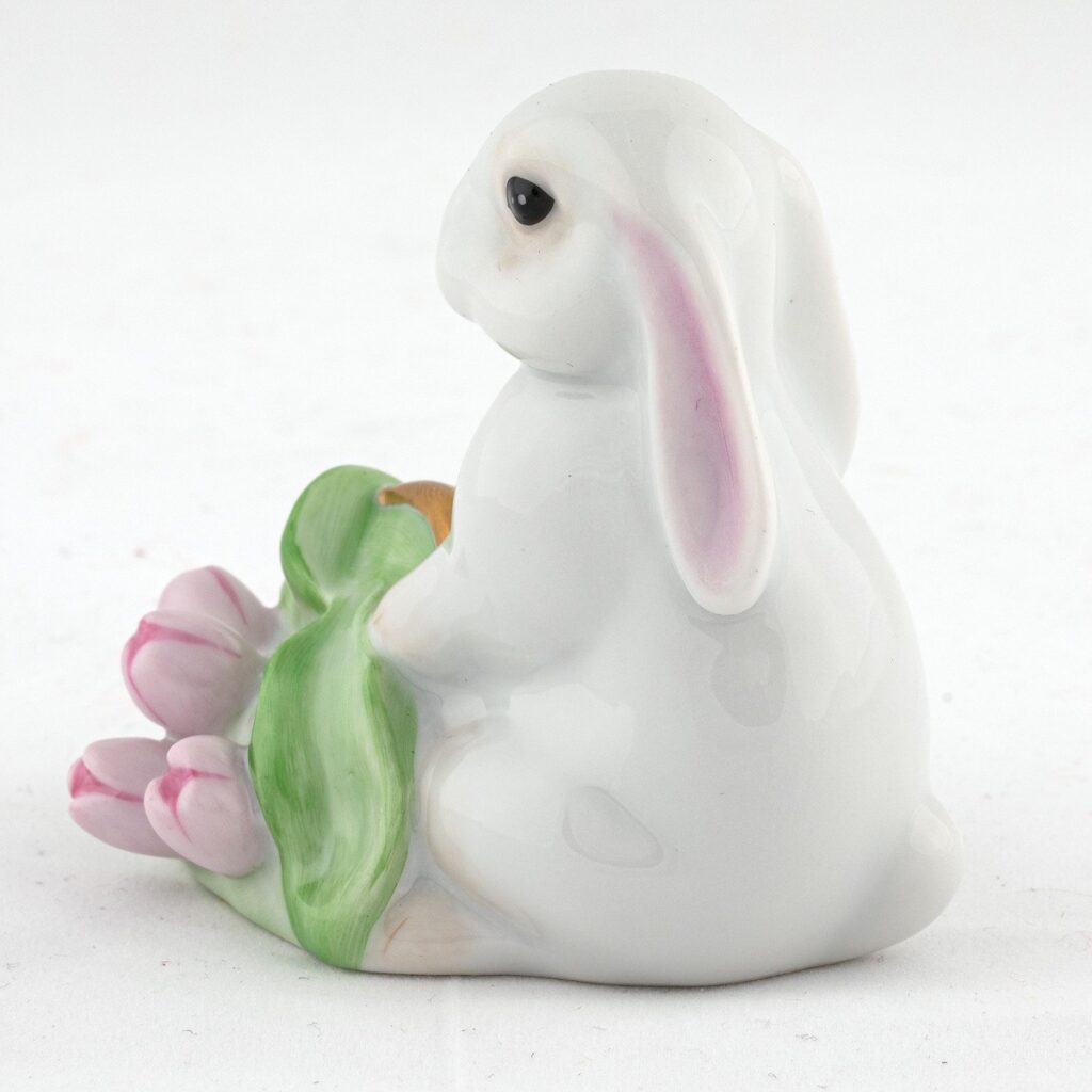 Herend Flowerpot Bunny - Green