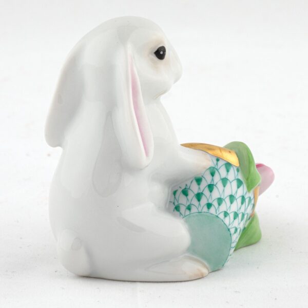 Herend Flowerpot Bunny - Green