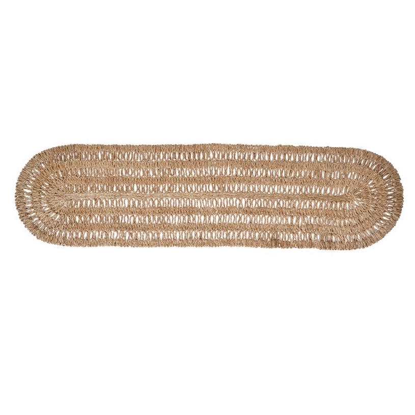 Juliska Straw Loop 16" x 60" Table Runner - Natural