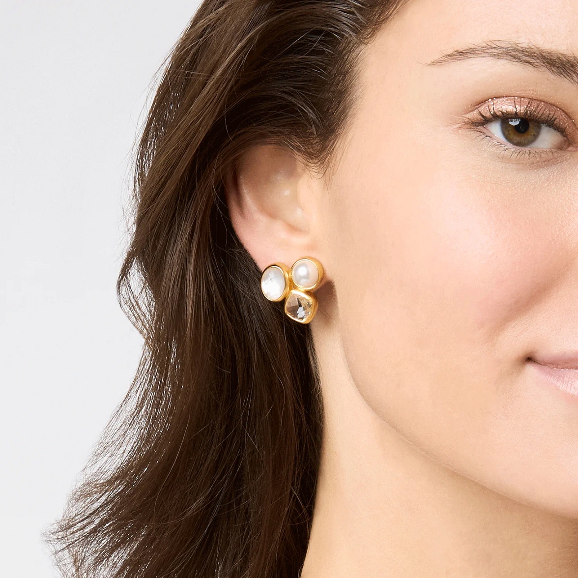 Kaleidoscope Statement Earring Clear Crystal