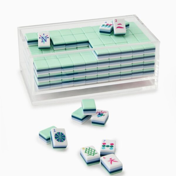 Mahjong Acrylic Box - Clear Lid