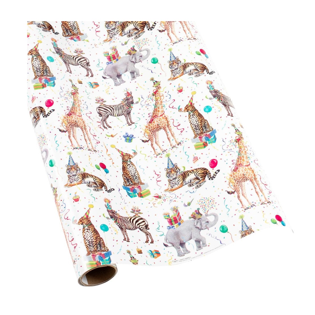Caspari Party Animals Gift Wrapping Paper