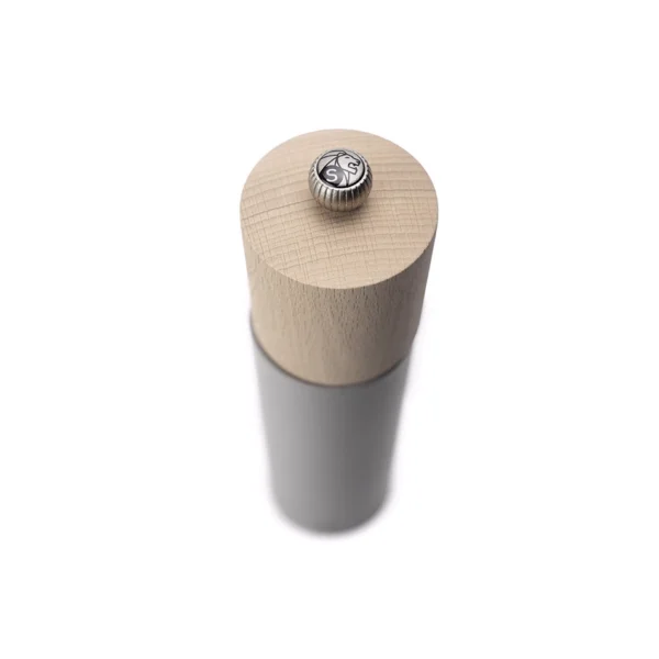 Peugeot Boreal Beech Wood Salt Mill - Pebble Grey2