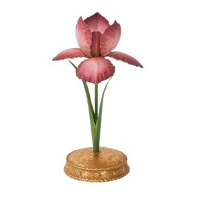 Meadow Walk Iris 9" Candlestick - Pink