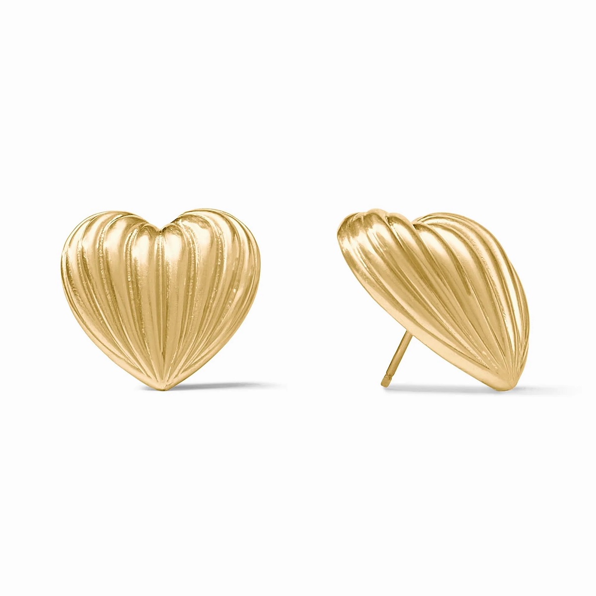 Julie Vos Puffy Heart Statement Stud Earrings
