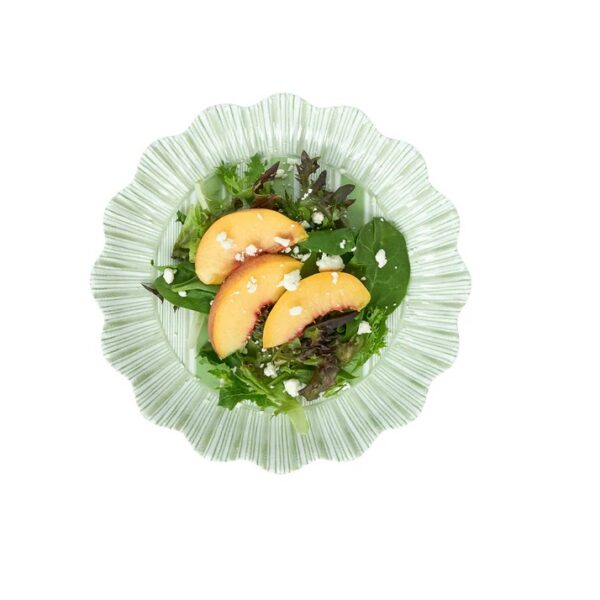 Juliska Cabana Stripe Melamine Salad Plate - Seagrass