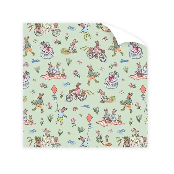 Spring Bunnies Wrapping Paper Roll