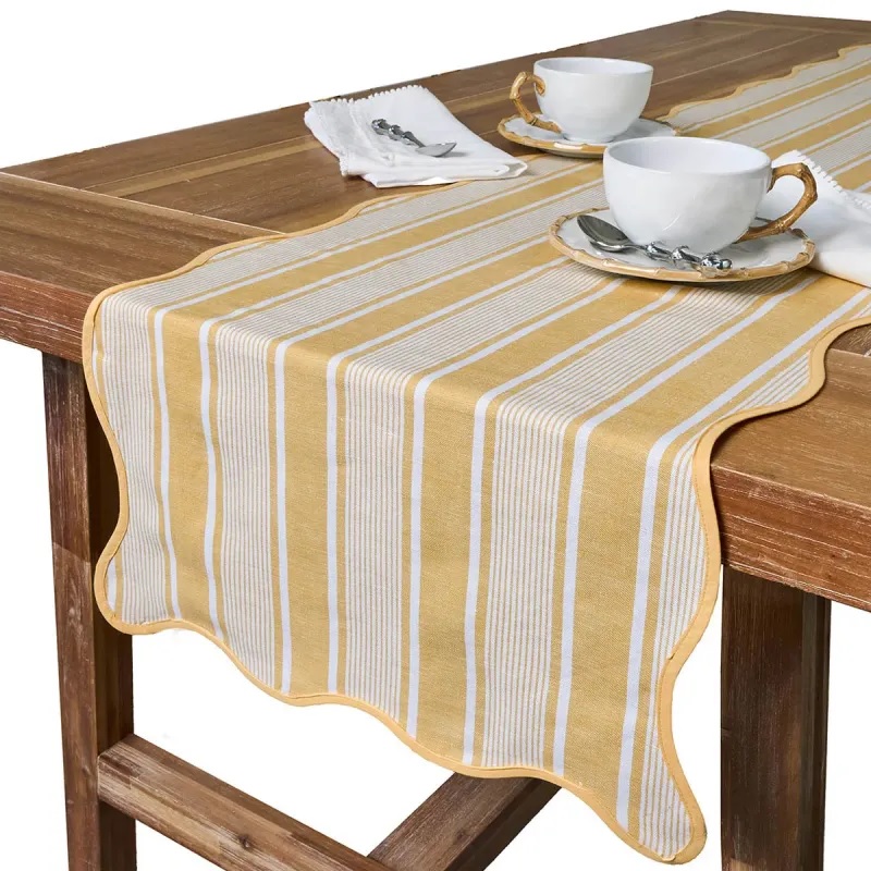 Juliska Cabana Stripe 18" x 90" Table Runner - Sunshine