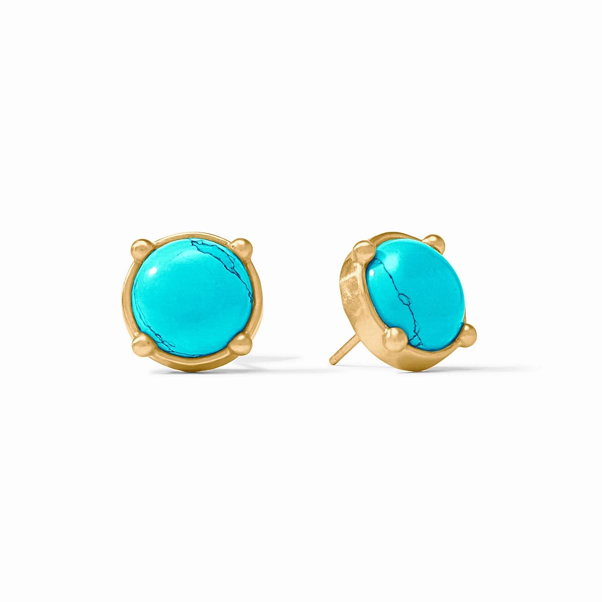 Julie Vos Honey Stud Earrings - Turquoise Blue