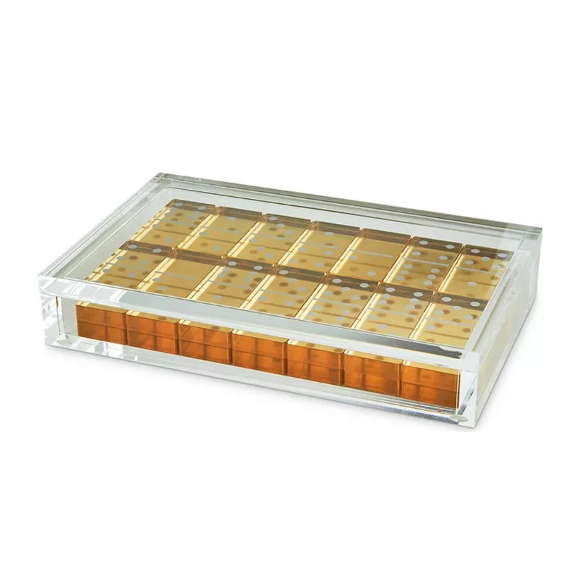 Tizo Acrylic Domino Set - Gold
