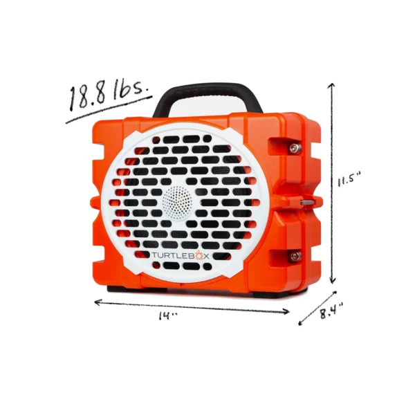 Turtlebox Grande Bluetooth Outdoor Speaker - Orange