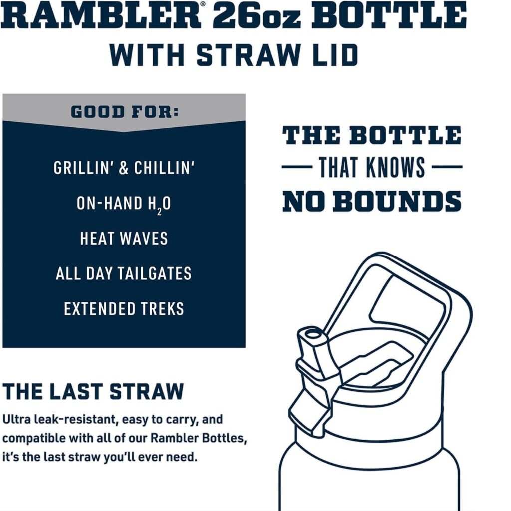 Yeti Rambler 26oz Bottle - Big Sky Blue