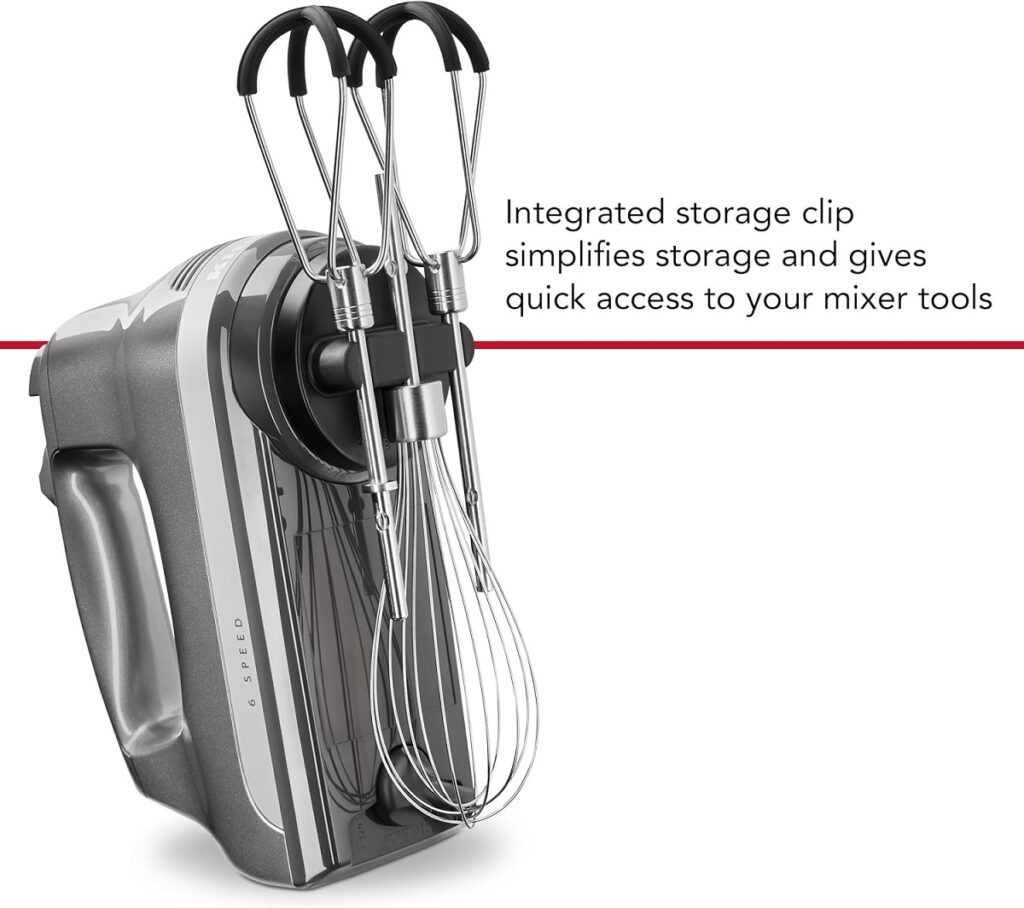 KitchenAid 6 Speed Hand Mixer with Flex Edge Beaters