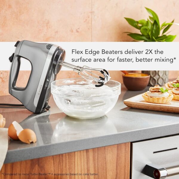 KitchenAid 6 Speed Hand Mixer with Flex Edge Beaters