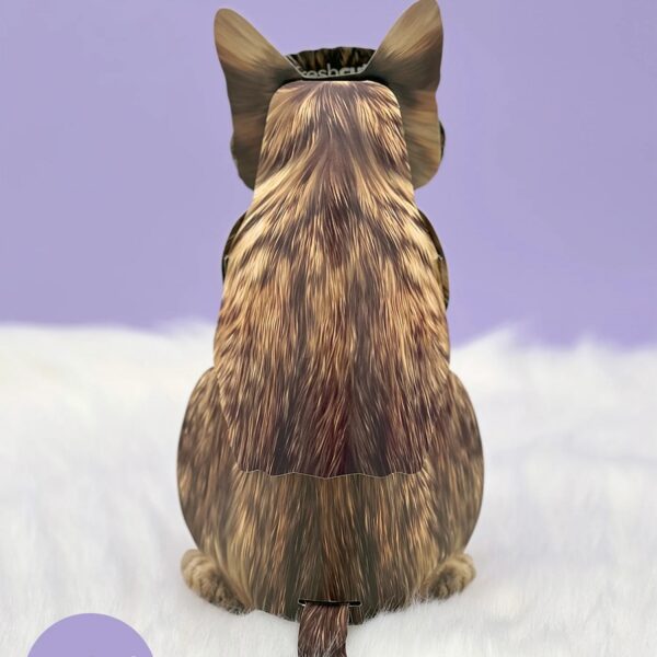 Brown Tabby Cat Pop-Up Card