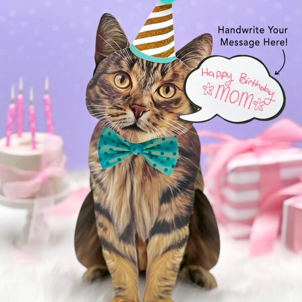 Brown Tabby Cat Pop-Up Card